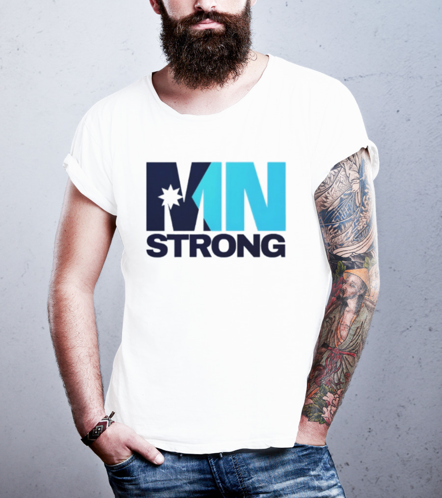 MN Strong Minneapolis Minnesota Kiss Cut Star T-Shirt