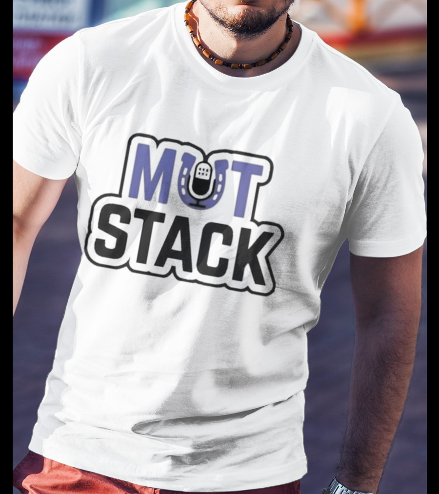 Mut Stack Horseshoe Iconography Blue And Black T-Shirt