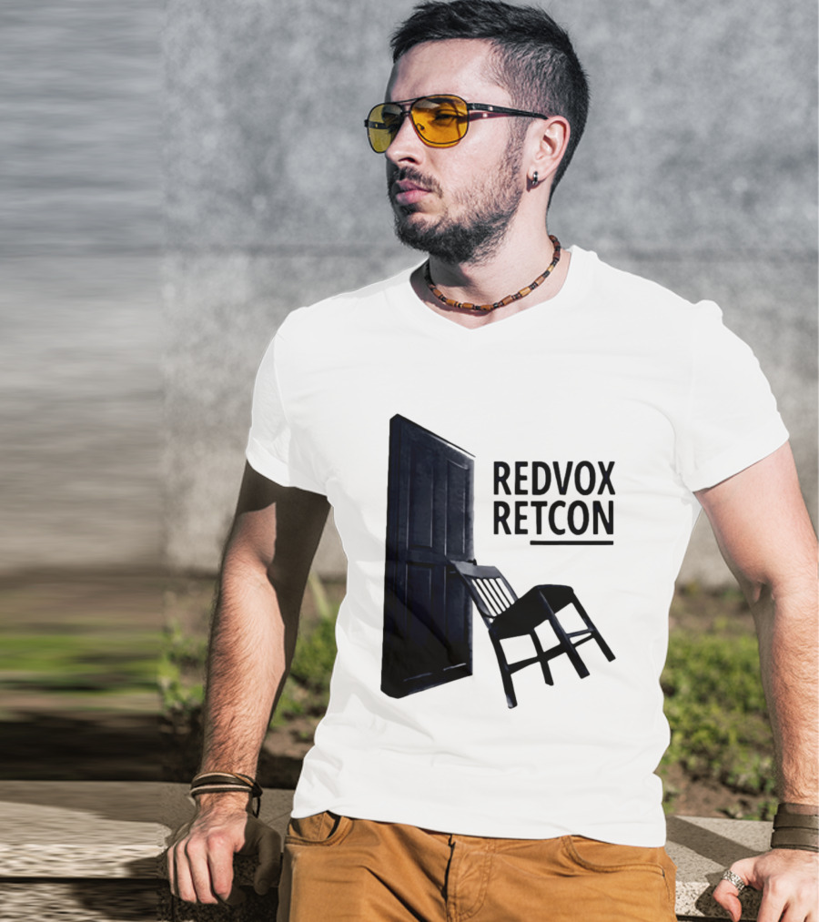 Red Vox Retcon Album Door And Chair T-Shirt
