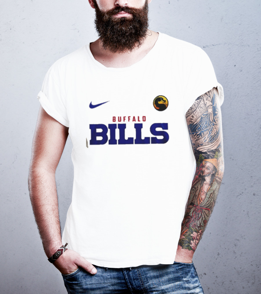 Nike Sub Zero Buffalo Bills Mortal Kombat Crossover Freeze Your Soul T-Shirt
