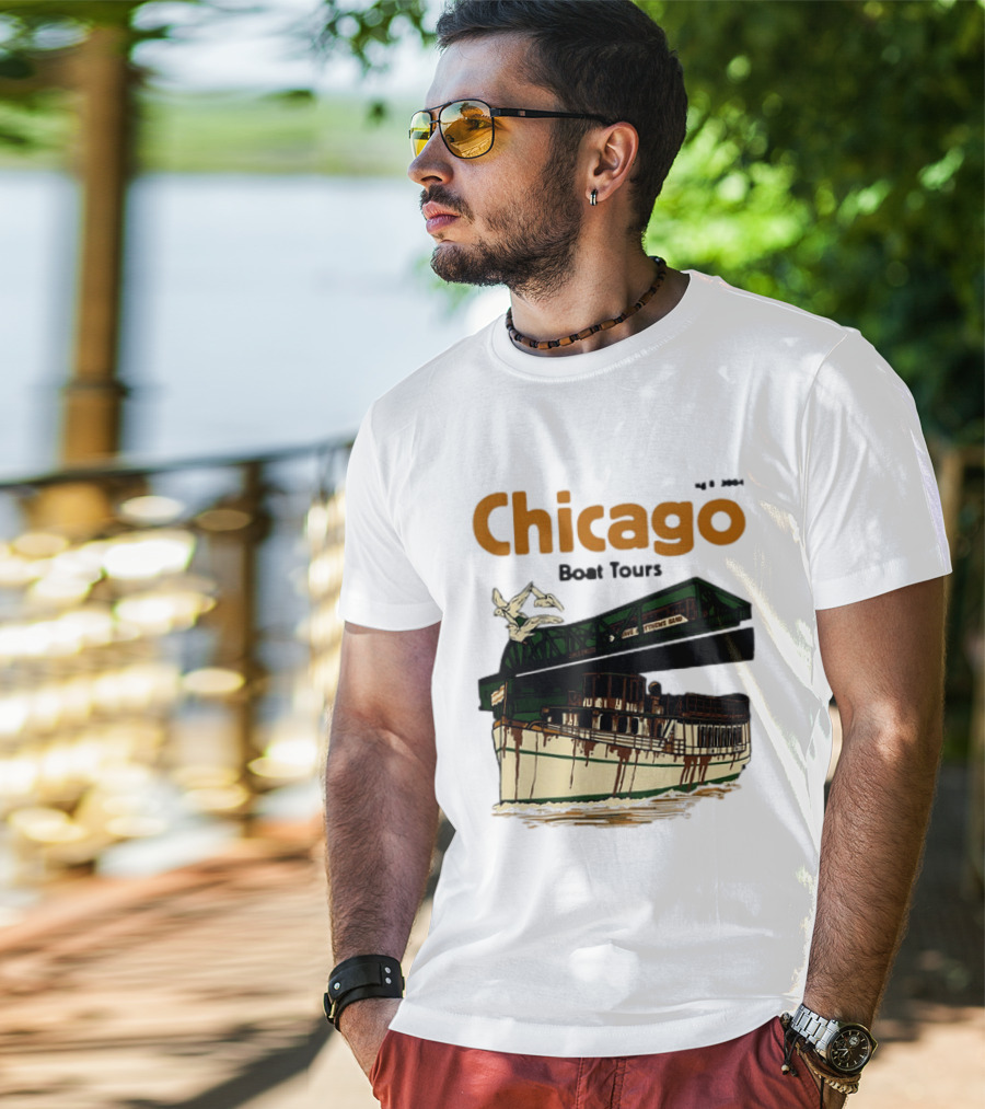 Dave Matthews Band Chicago Boat Tours August 8 2004 Vintage Concert T-Shirt