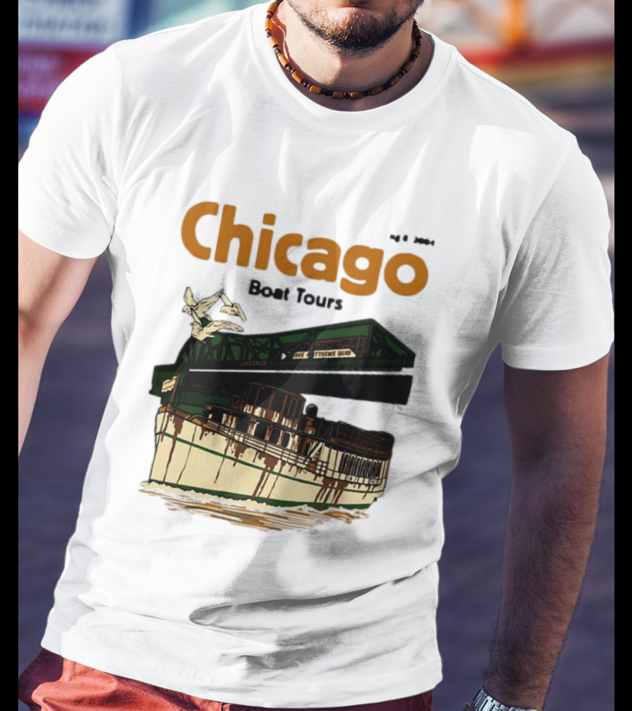 Dave Matthews Band Chicago Boat Tours August 8 2004 Vintage Concert T-Shirt