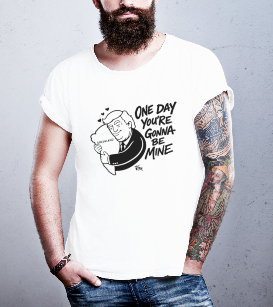 One Day Youre Gonna Be Mine Trump Hugging Pillow Hearts T-Shirt