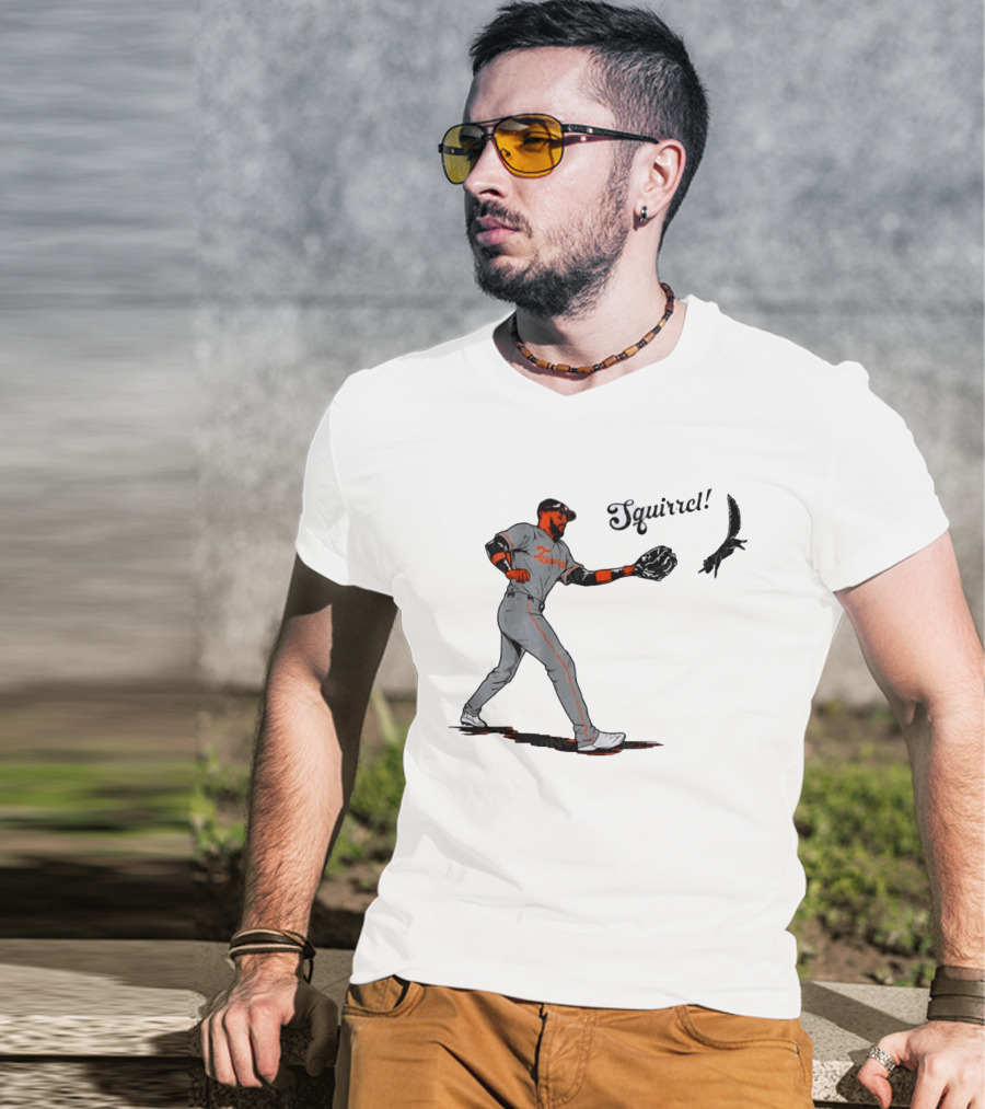 Tavares Squirrel Baltimore Orioles Baseball Moment Sports T-Shirt