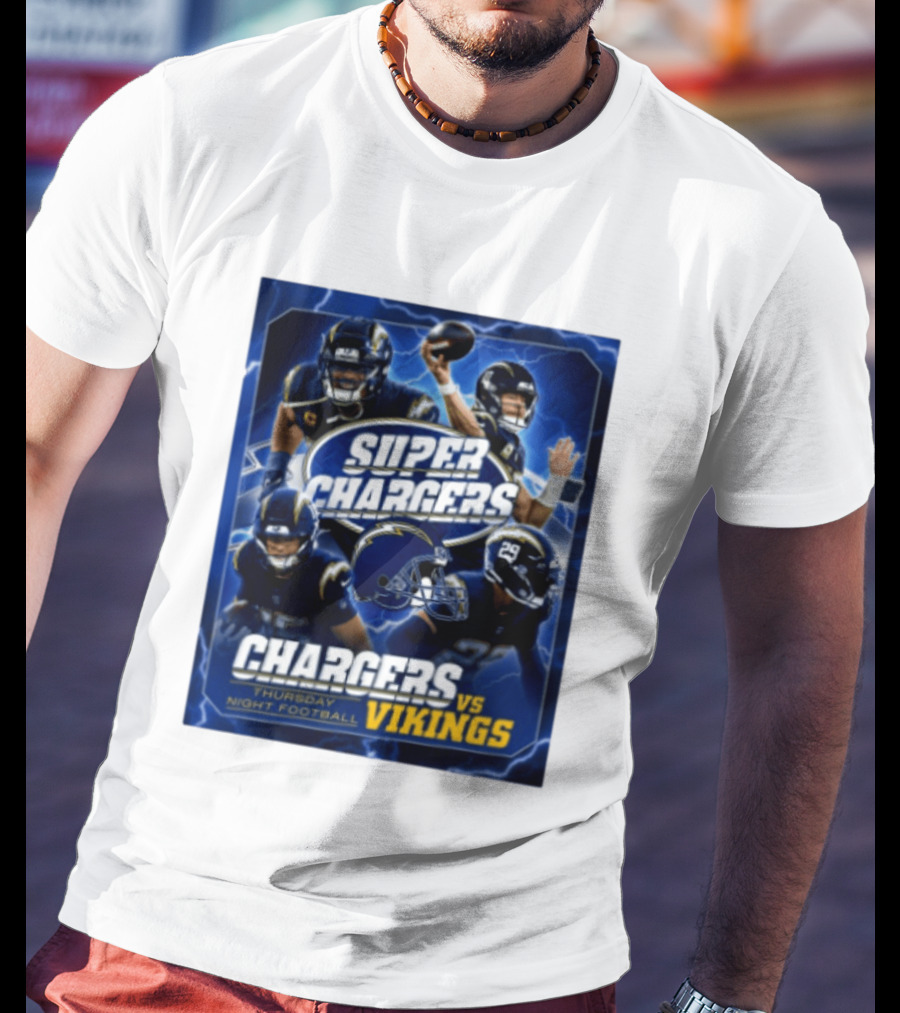 Super Chargers Vs Vikings Thursday Night Football 2025 T-Shirt