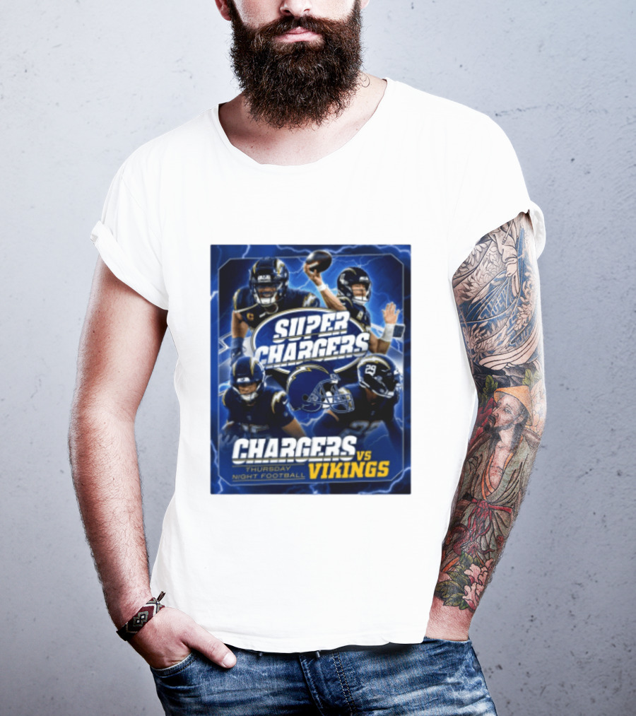 Super Chargers Vs Vikings Thursday Night Football 2025 T-Shirt
