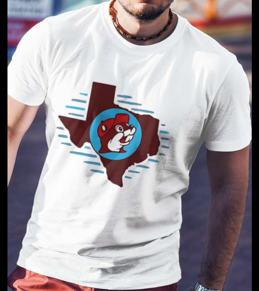 Buc Ees Texas Beaver Icon State Outline Trending T-Shirt