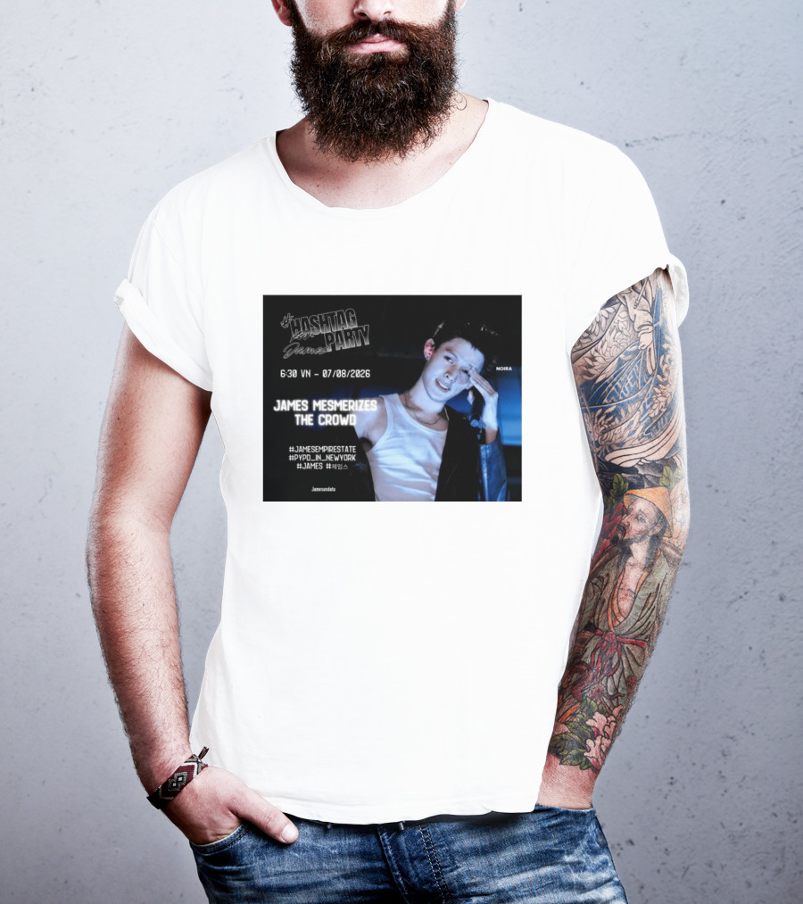 Hashtag Party With James PYPD Tour New York Crowd Mesmerized 07/08/2026 T-Shirt