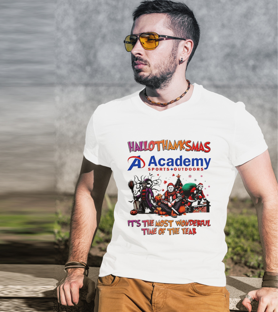 Hallothanksmas Academy Sports Outdoors It's The Most Wonderful Time T-Shirt
