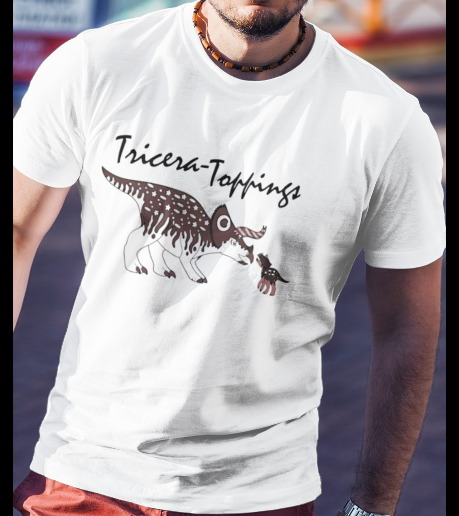 Tricera Toppings Dinosaur Treat Eating Sundae T-Shirt