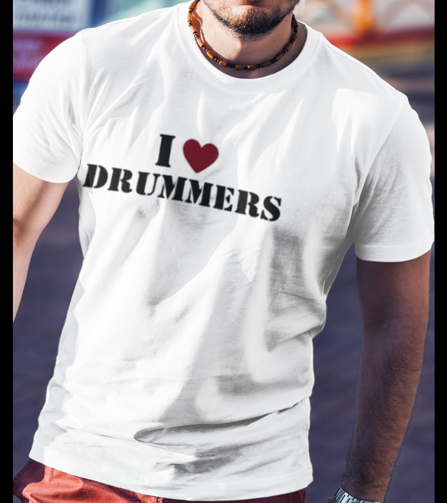 I Heart Drummers Passion Music T-Shirt
