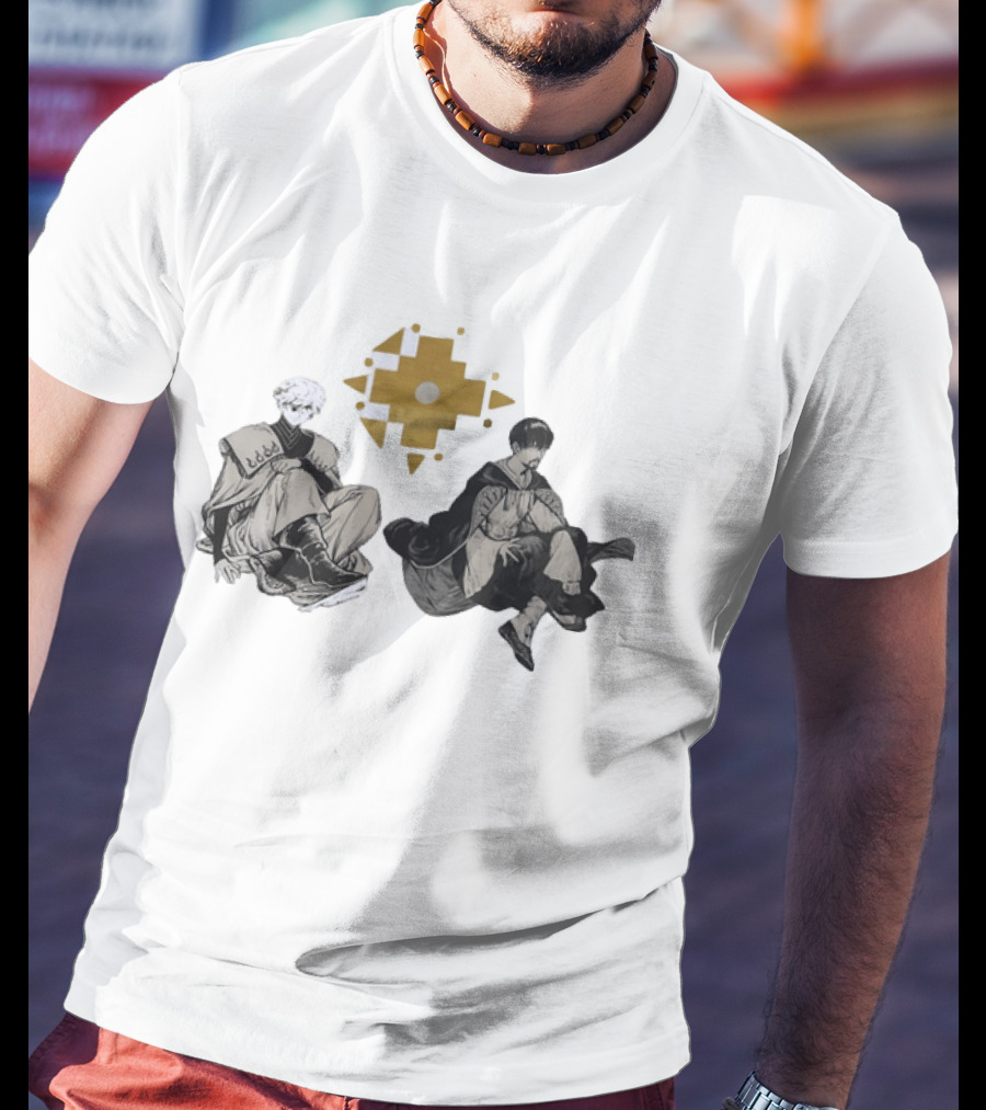 Witch Hat Atelier Character Art Featuring Stylish Outfits And Geometric T-Shirt