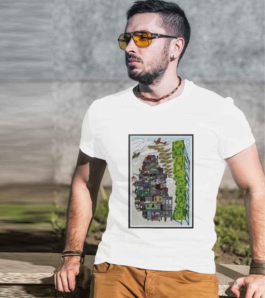 Phish Summer Tour 2025 With Signposts And Plane T-Shirt