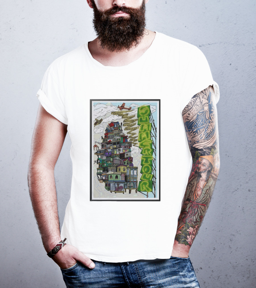 Phish Summer Tour 2025 With Signposts And Plane T-Shirt