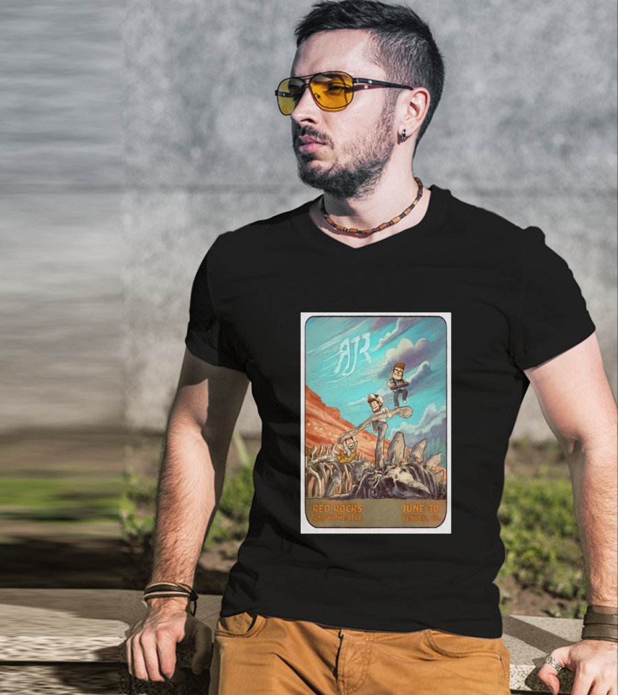 AJR Red Rocks Amphitheatre Denver June 30 2026 Morrison CO T-Shirt