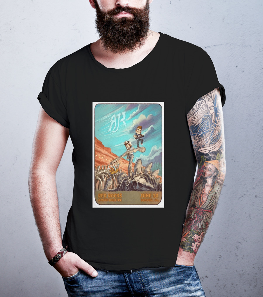 AJR Red Rocks Amphitheatre Denver June 30 2026 Morrison CO T-Shirt