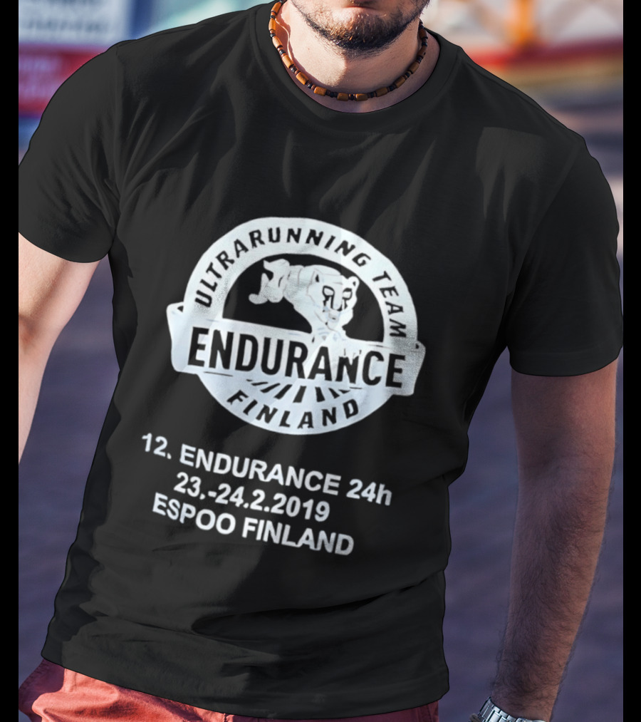 Endurance Finland Ultrarunning Team 12th 24h 23 24.2.2019 Espoo Finland T-Shirt
