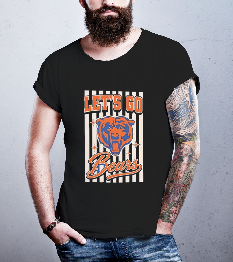 Let's Go Chicago Bears Fan Support T-Shirt
