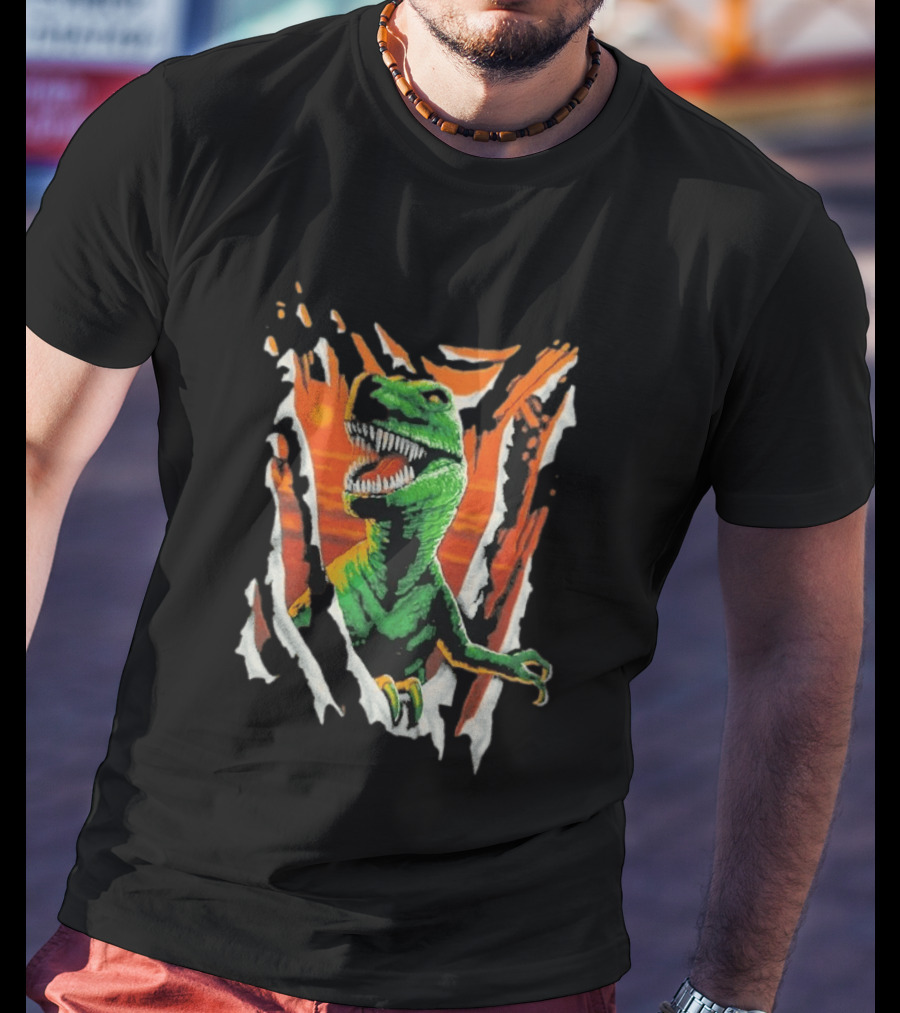 Liquid Blue Rex Dinosaur Jurassic Ripped Claw T-Shirt
