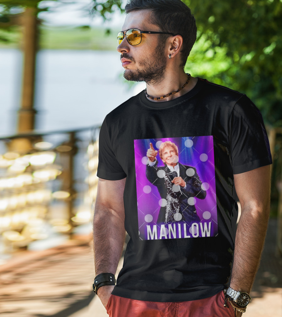 Barry Manilow Starry Stage Performance Concert T-Shirt