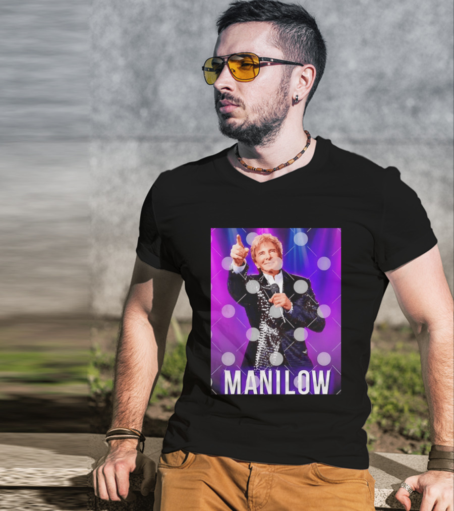 Barry Manilow Starry Stage Performance Concert T-Shirt