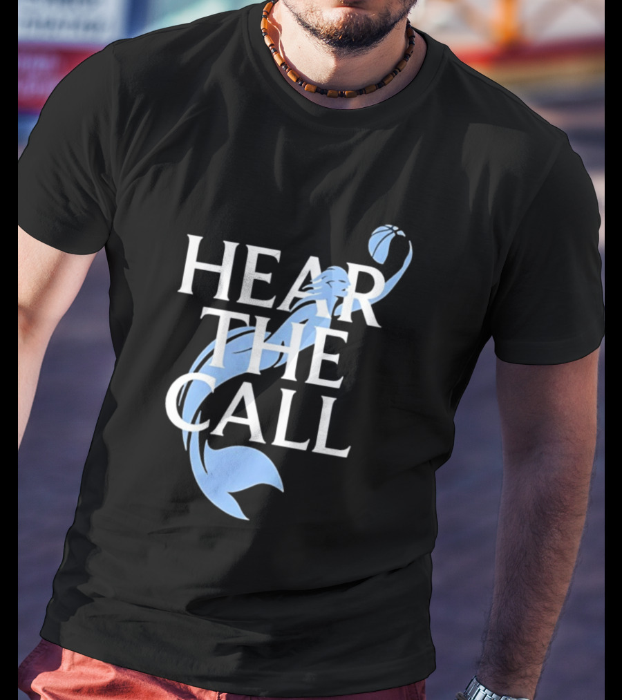 Hear The Call Mermaid Basketball Sports T-Shirt