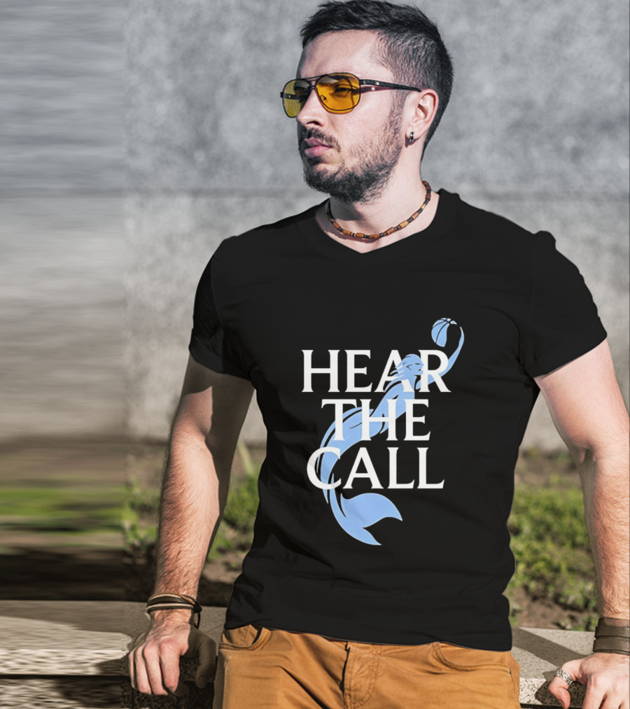 Hear The Call Mermaid Basketball Sports T-Shirt