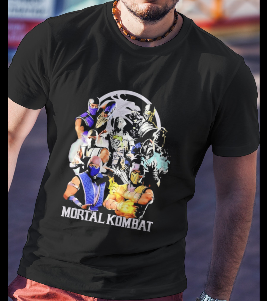 Mortal Kombat Sub Zero Ninja Characters Group T-Shirt