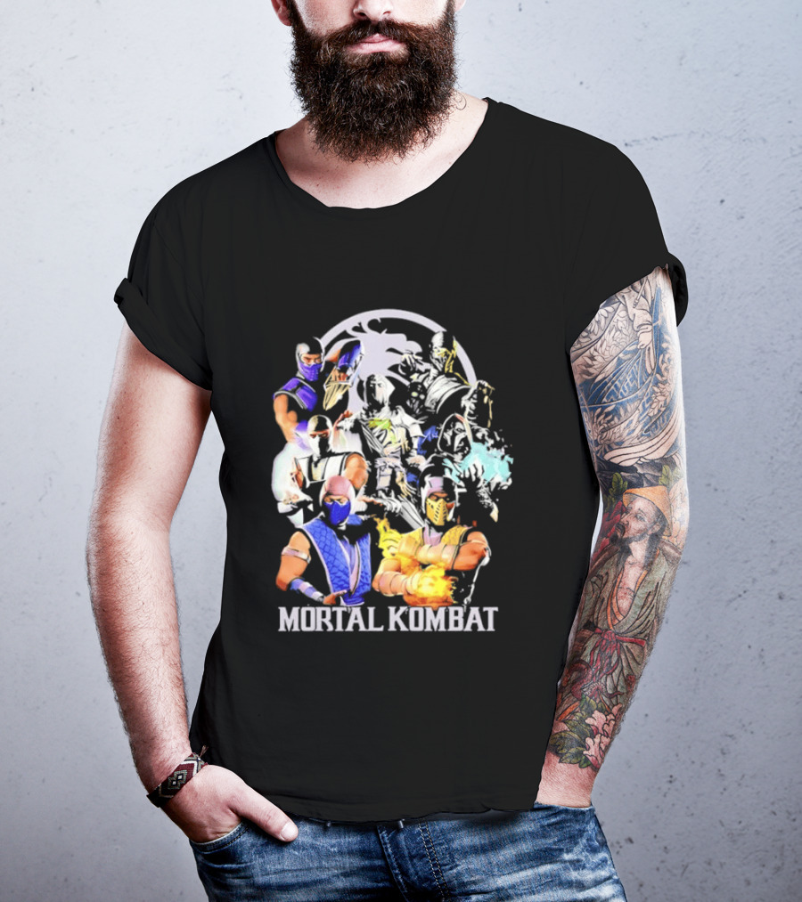 Mortal Kombat Sub Zero Ninja Characters Group T-Shirt