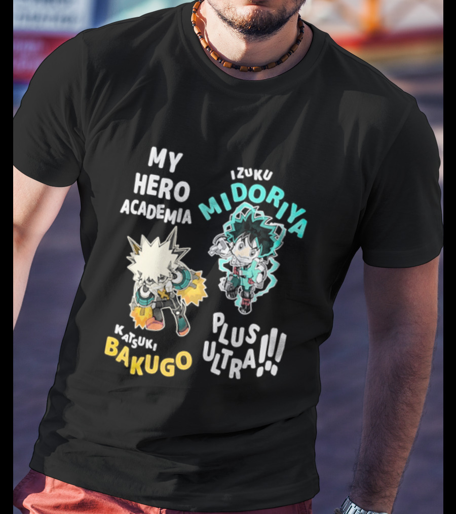 My Hero Academia Izuku Midoriya Katsuki Bakugo Plus Ultra T-Shirt