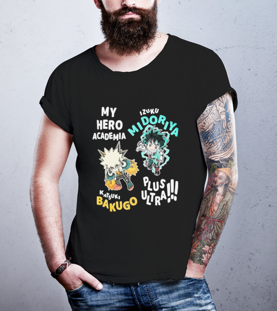 My Hero Academia Izuku Midoriya Katsuki Bakugo Plus Ultra T-Shirt