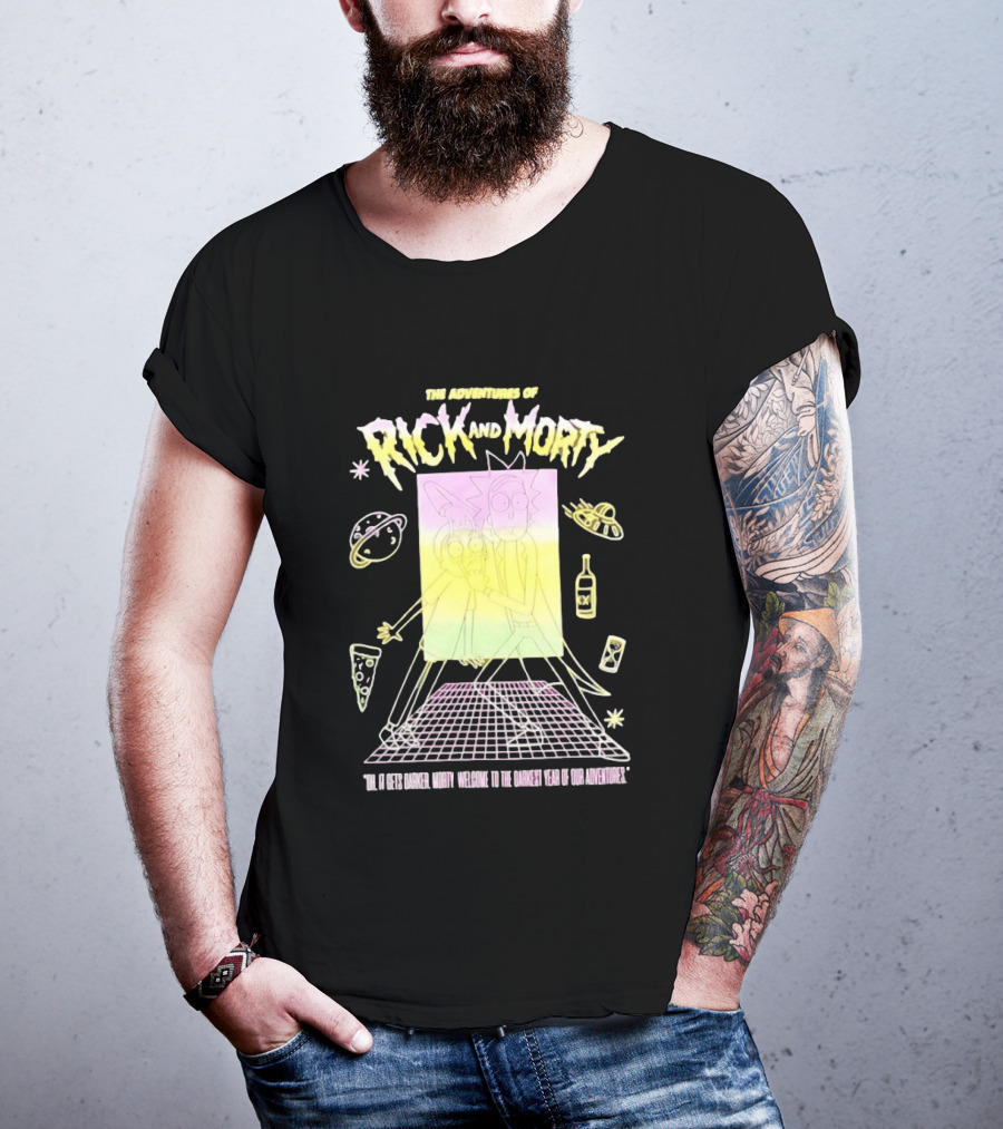The Adventures Of Rick And Morty Welcome To The Darkest Year Of Our Adventures T-Shirt