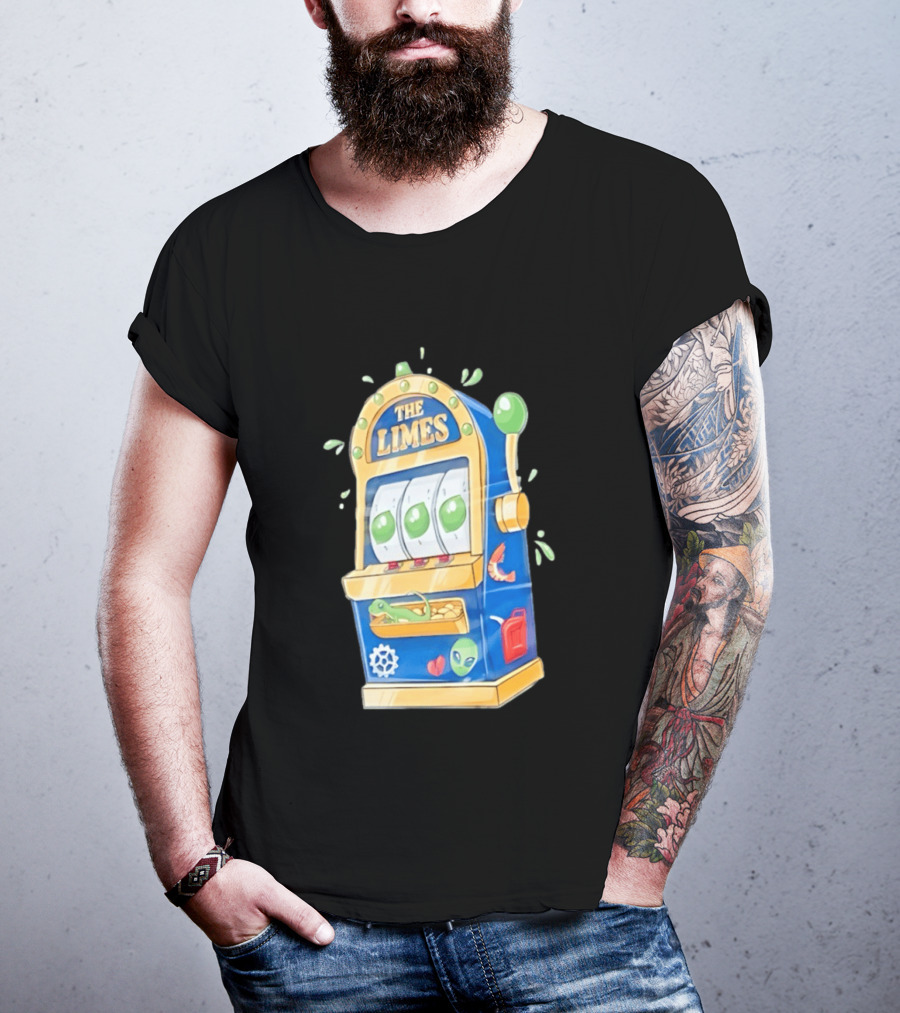 The Limes Slot Machine Gambling Casino With Aliens And Citrus T-Shirt
