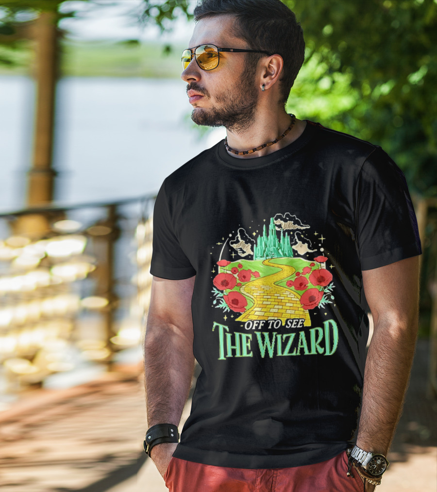 Off To See The Wizard Yellow Brick Road Fantasy Longsleeve T-Shirt