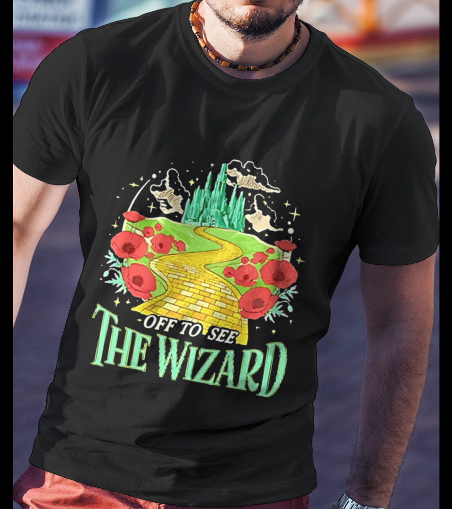 Off To See The Wizard Yellow Brick Road Fantasy Longsleeve T-Shirt