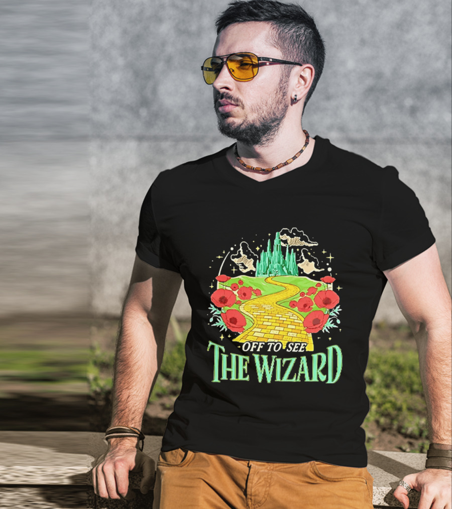 Off To See The Wizard Yellow Brick Road Fantasy Longsleeve T-Shirt