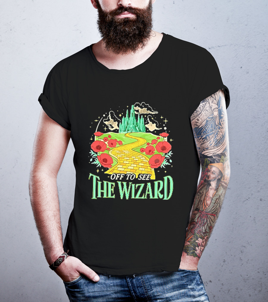Off To See The Wizard Yellow Brick Road Fantasy Longsleeve T-Shirt