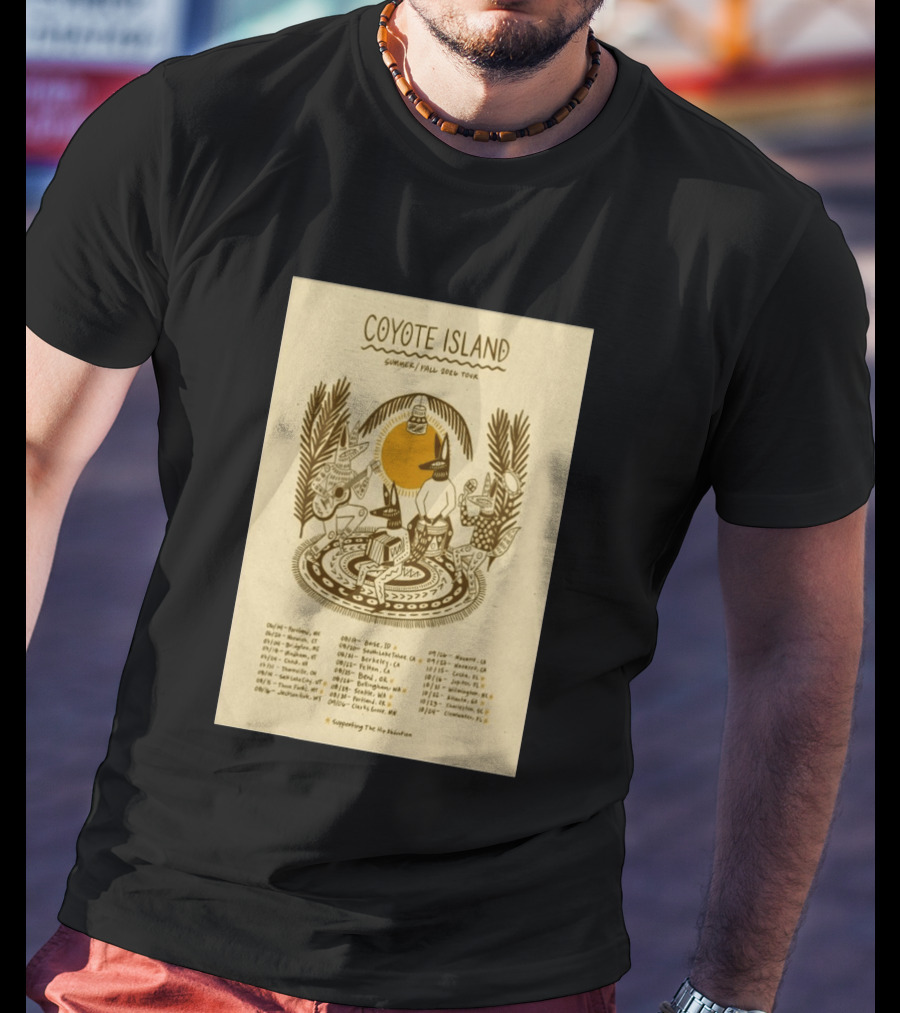 Coyote Island Summer Fall 2026 Tour Portland Boise Berkeley Petaluma T-Shirt