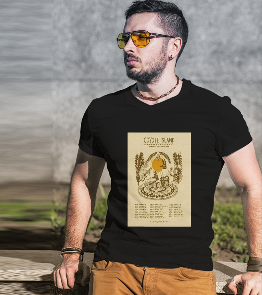 Coyote Island Summer Fall 2026 Tour Portland Boise Berkeley Petaluma T-Shirt