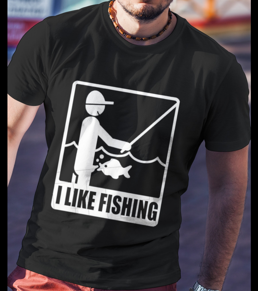 I Like Fishing Fisherman Angler Catching Fish T-Shirt