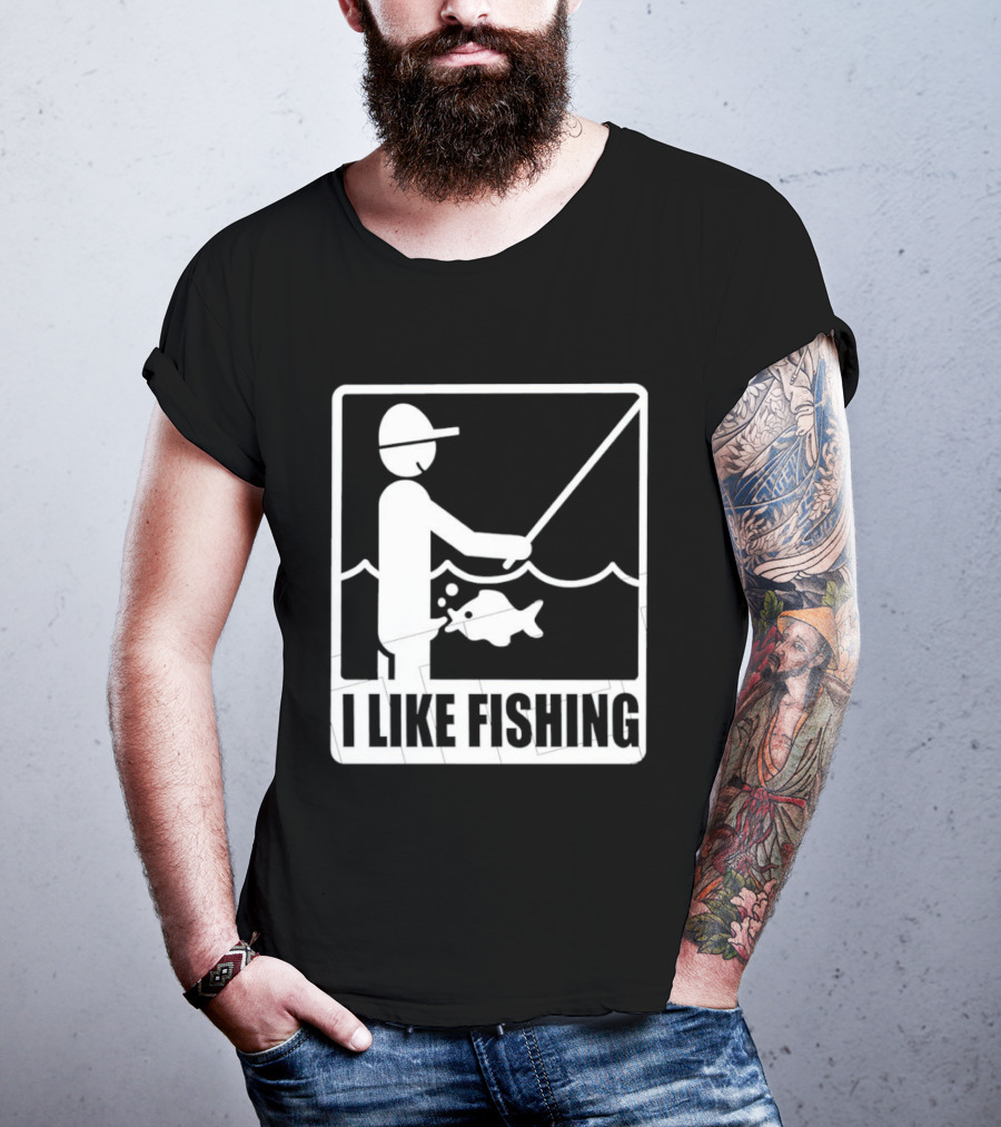 I Like Fishing Fisherman Angler Catching Fish T-Shirt