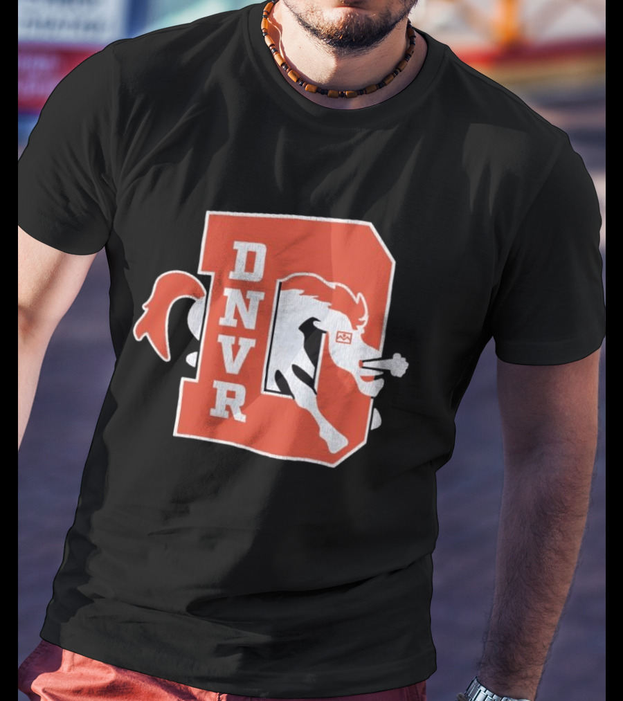 DNVR Denver Broncos Retro Horse Head T-Shirt