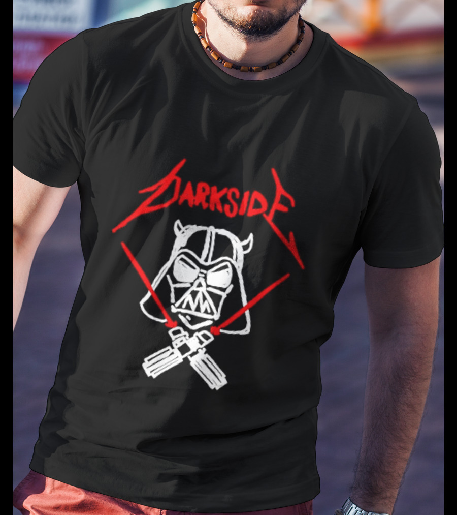Darth Vader Join The Dark Side Metal Crossover Darkside Zwrocle Lightsabers T-Shirt