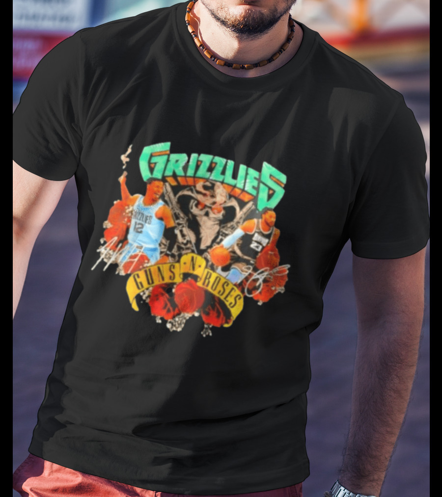 Guns N' Roses Grizzlies Ja Morant Memphis Basketball T-Shirt