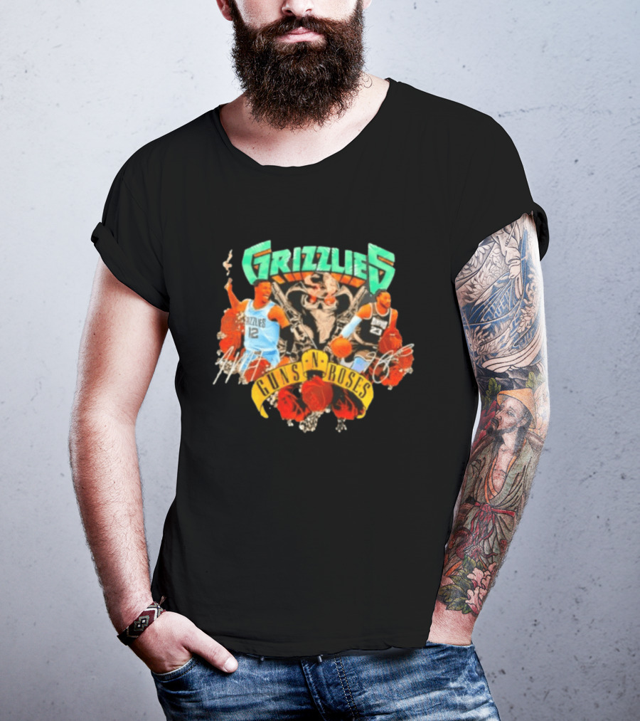 Guns N' Roses Grizzlies Ja Morant Memphis Basketball T-Shirt