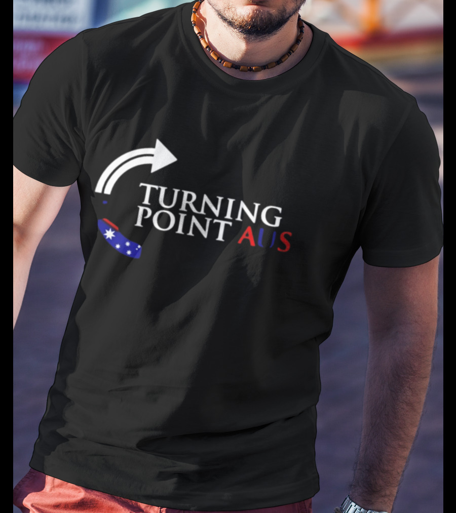 Turning Point AUS Boomerang Arrow Flag T-Shirt