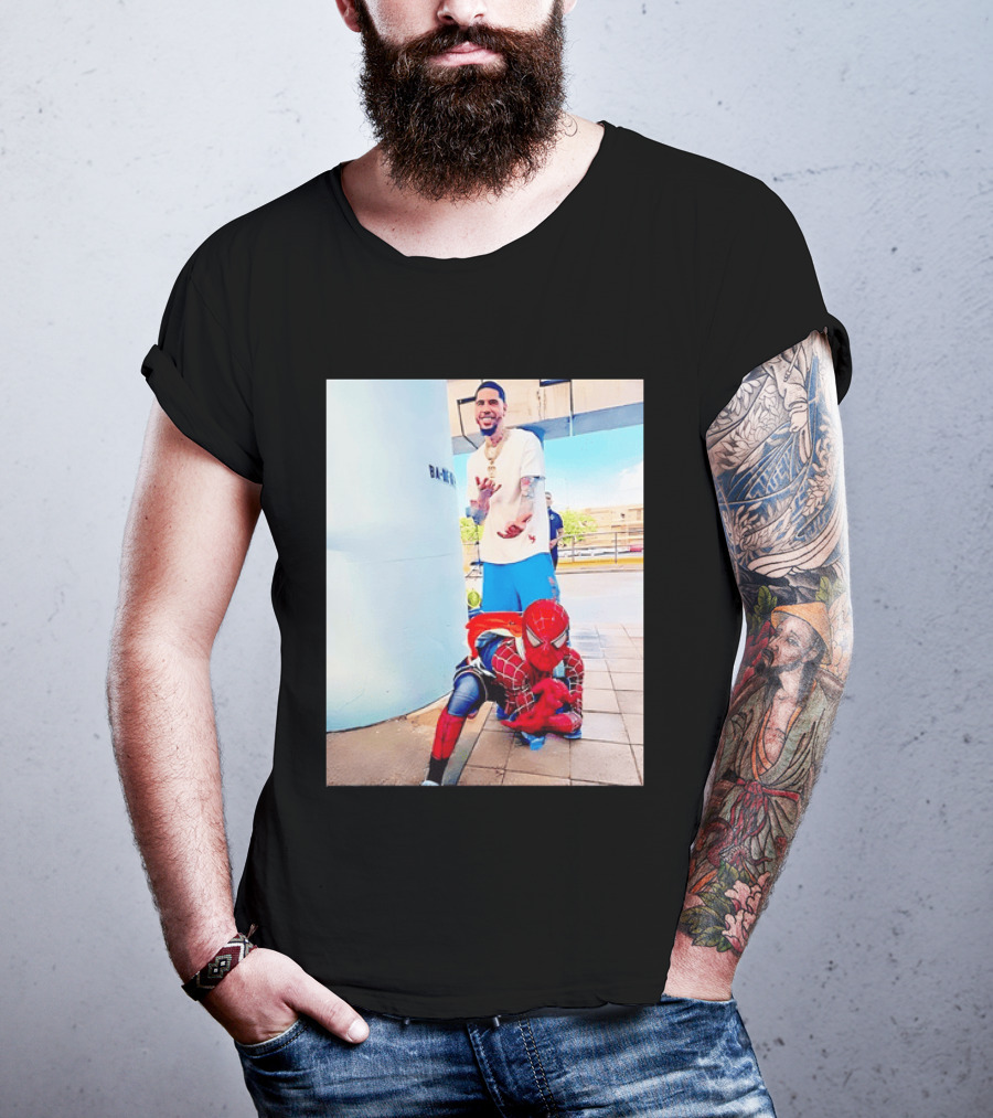 Jayson Tatum Spider Man Boston Celtics T-Shirt