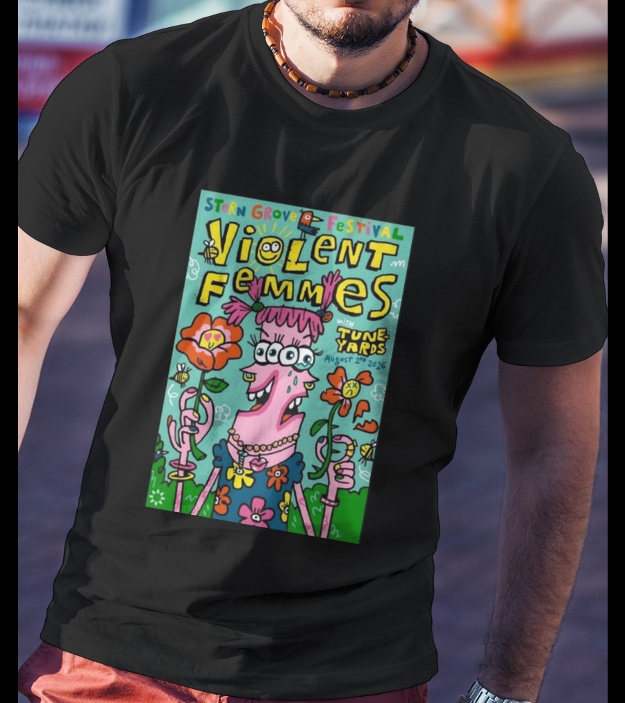Stern Grove Festival Violent Femmes Tune Yards August 2 2026 San Francisco T-Shirt