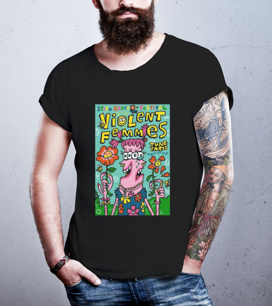 Stern Grove Festival Violent Femmes Tune Yards August 2 2026 San Francisco T-Shirt