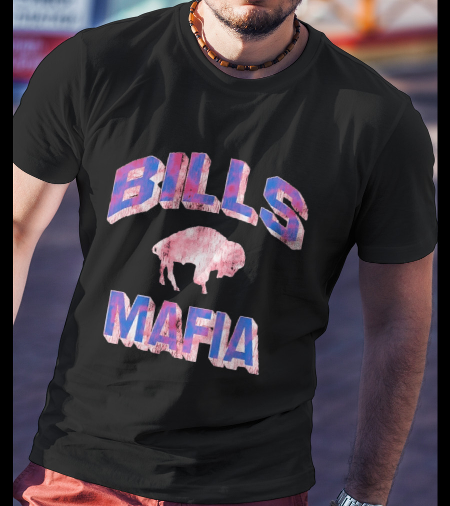 Bills Mafia Distressed Buffalo Bills Football T-Shirt